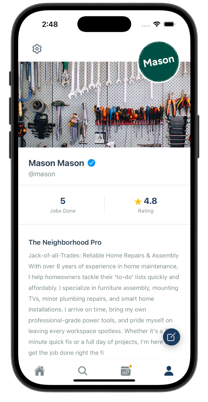 VendFeed mobile view